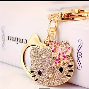 🆕️🐱 HELLO KITTY BAG CHARM WITH MIRROR & KEY CHAIN🐱